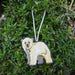 Polar Bear Embroidered Ornament - Embroidered Ornament - Blueplanetjewelry.com