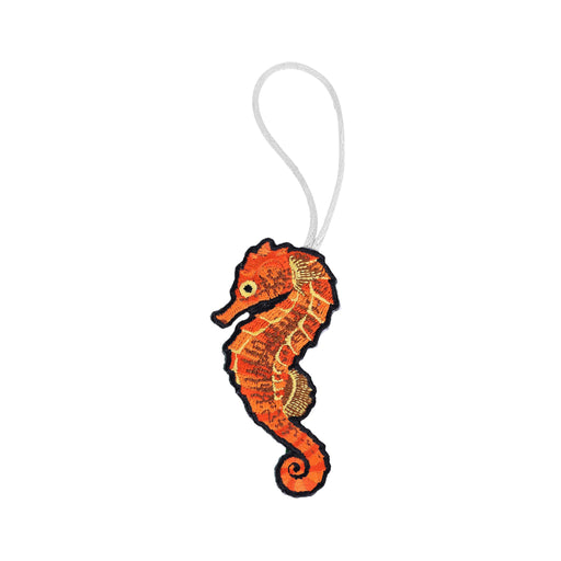 Seahorse Embroidered Ornament - Embroidered Ornament - Blueplanetjewelry.com