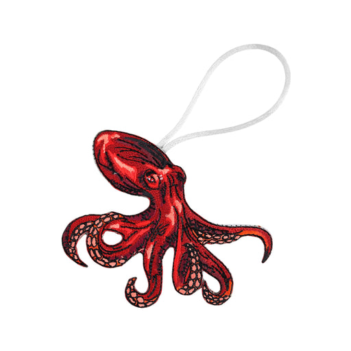 Octopus Embroidered Ornament - Embroidered Ornament - Blueplanetjewelry.com