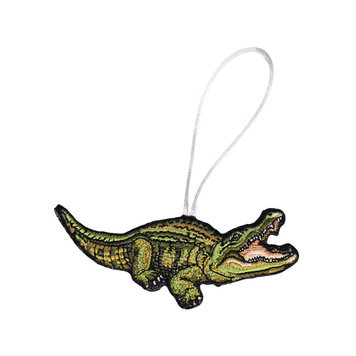 American Alligator Embroidered Ornament - Embroidered Ornament - Blueplanetjewelry.com