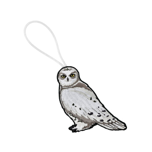 Snowy Owl Embroidered Ornament - Embroidered Ornament - Blueplanetjewelry.com